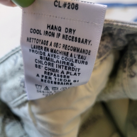 Joe's The High Water Mint Green Snakeskin Print Size 31 - Picture 7 of 10